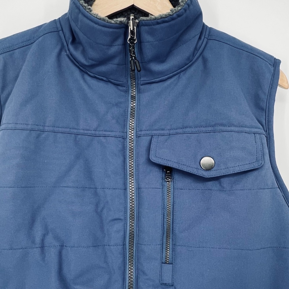 Iceberg Canvas Sherpa Reversible Full Zip Vest NWT L Utility Chores Outdoor Work - Picture 2 of 14